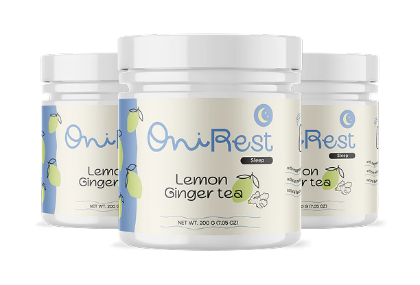 Onirest Lemon Ginger tea jars