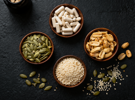 L-glycine capsules and seeds