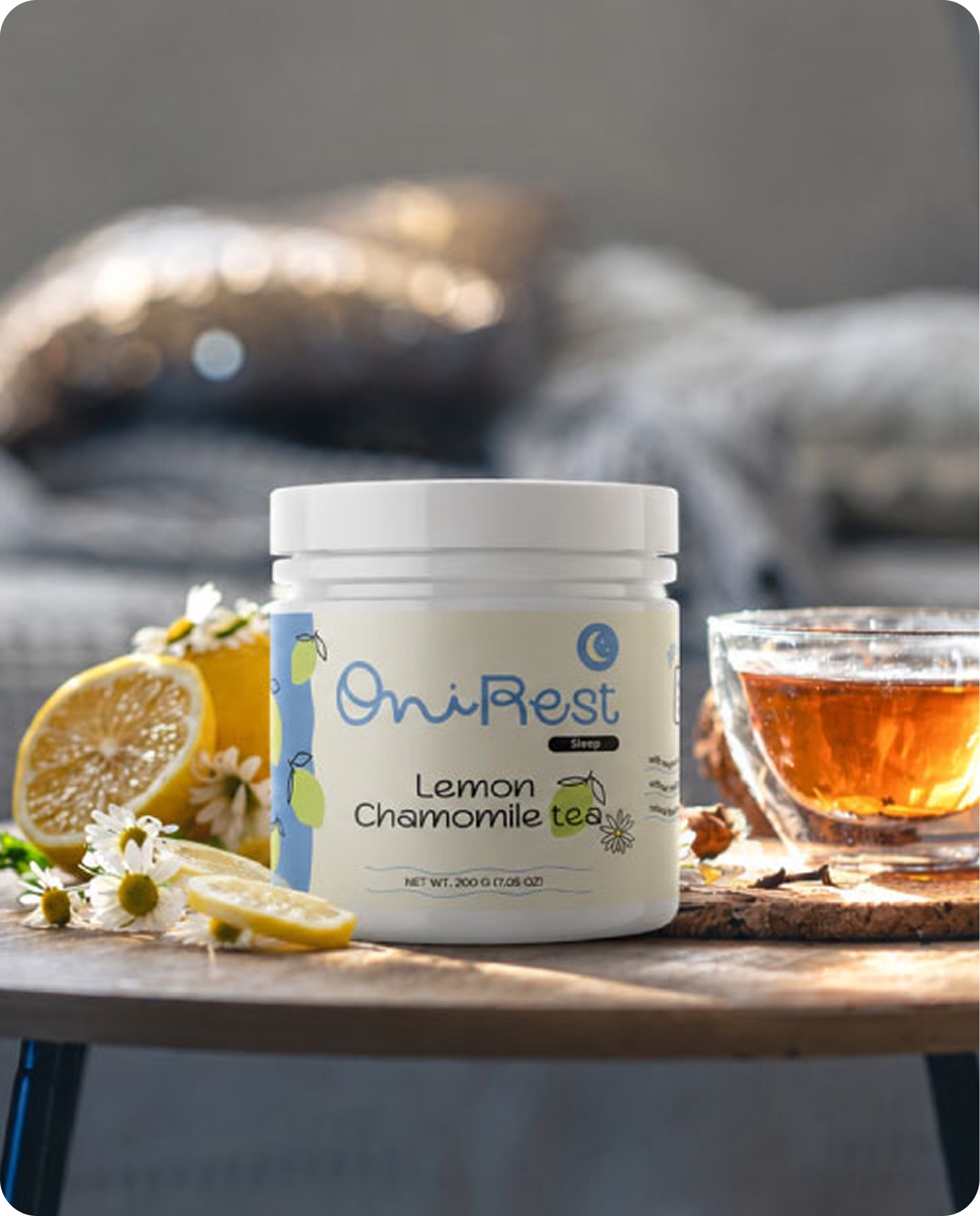 Onirest Lemon Ginger product jar